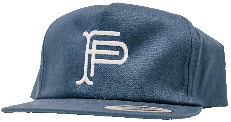 embroidered denim hat