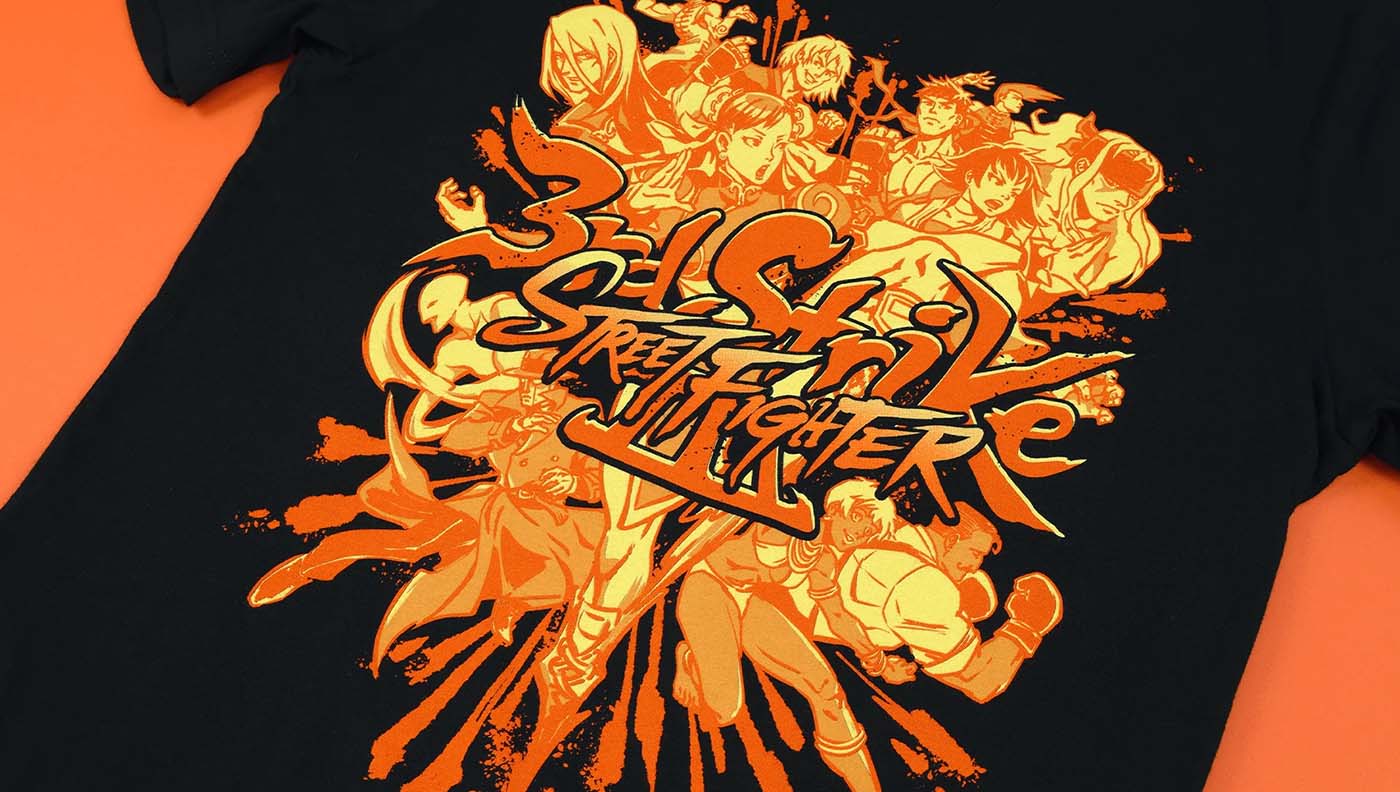 screen printed street fighter 3